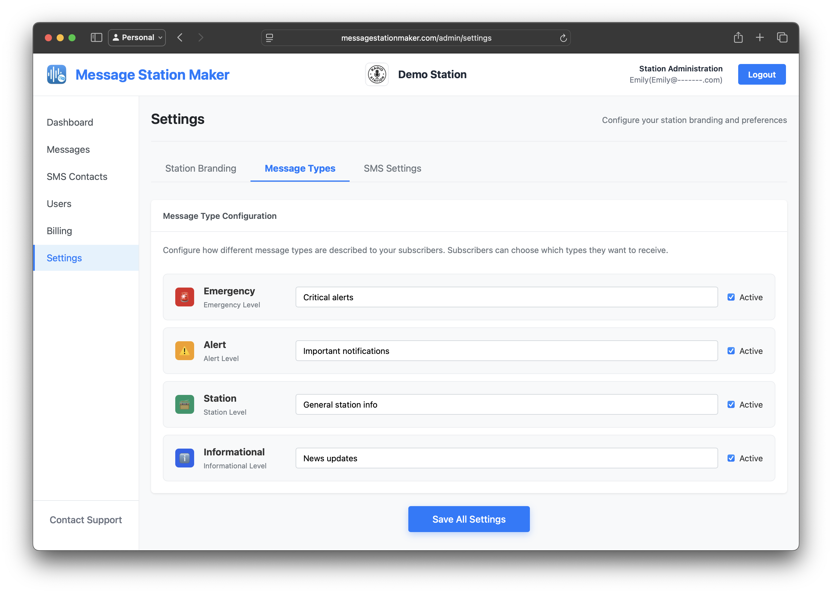 Message Station Maker - Communication Without Barriers