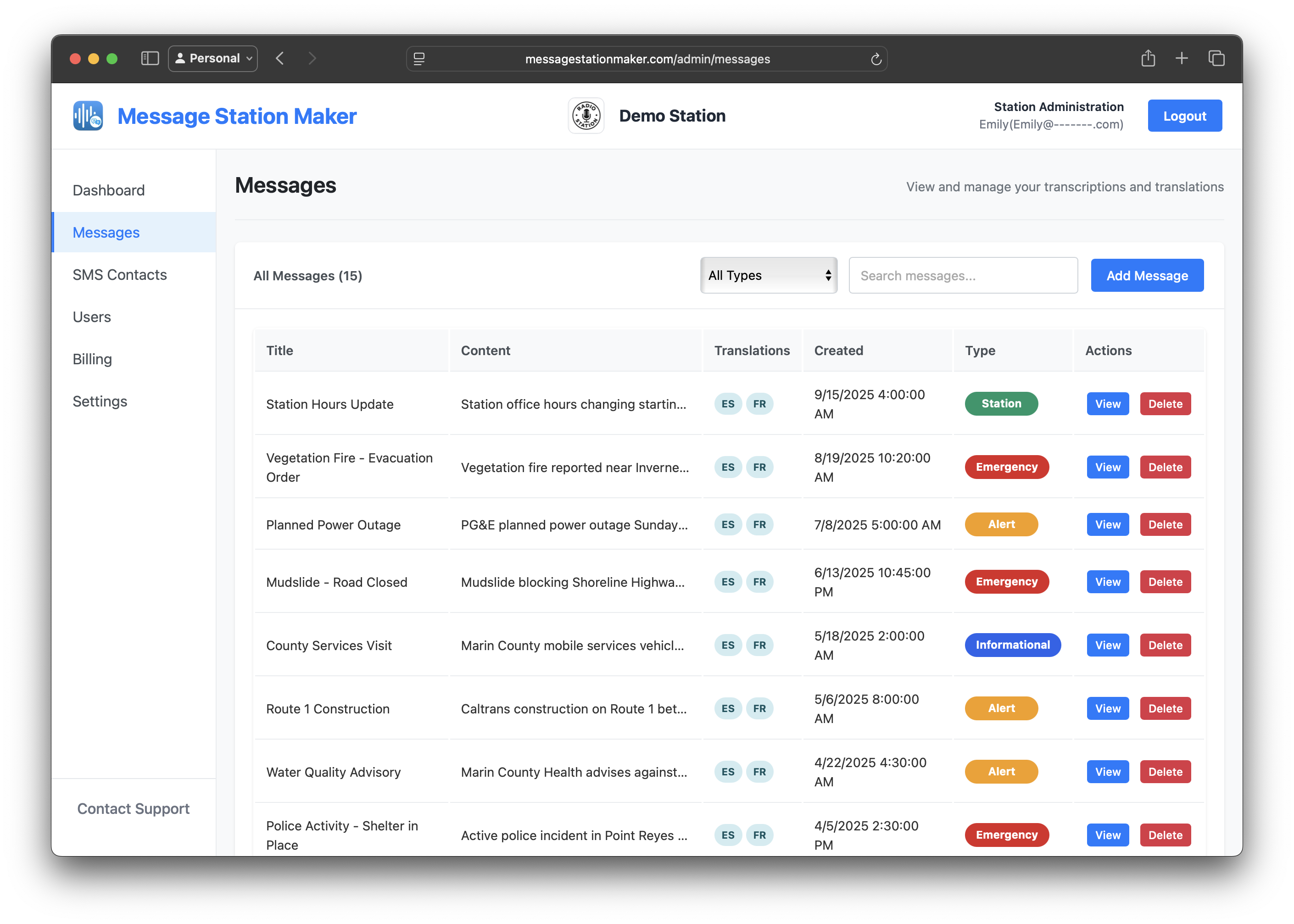 Static Message Panel Message Station Maker - Communication Without Barriers